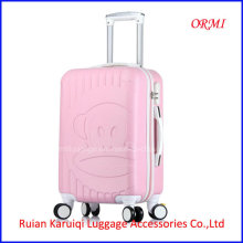 Ensembles de valises trolley rose de voyage de filles